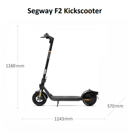 Segway Ninebot Electric KickScooter F2 - Black LATEST EDITION