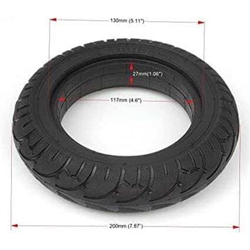 200 X 50 SOLID RUBBER TYRE TO SUIT DRAGON GT - Bike Scooter City