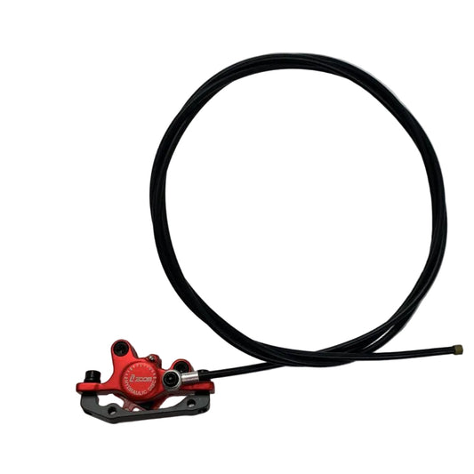 ZOOM HYDRAULIC BRAKE CALIPER REAR (RED)