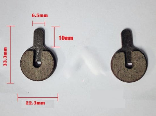 ELECTRIC SCOOTER BRAKE PADS  - ROUND SHAPE type 2  (1 pair)