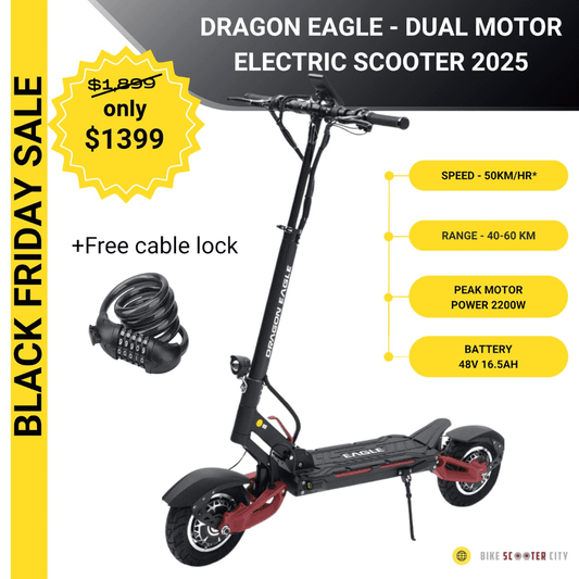 DRAGON EAGLE - DUAL MOTOR - ELECTRIC SCOOTER 2025