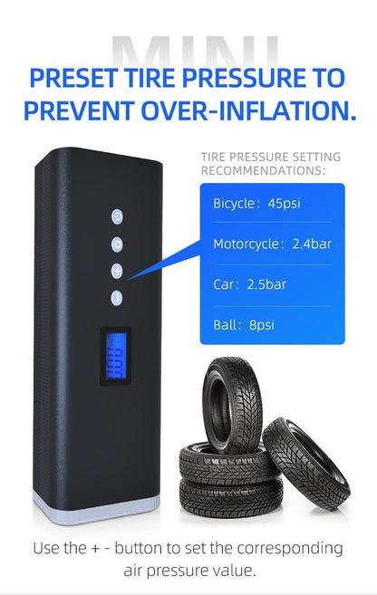 Electric Air Pump, inflator for Bikes and Scooters - Bike Scooter City