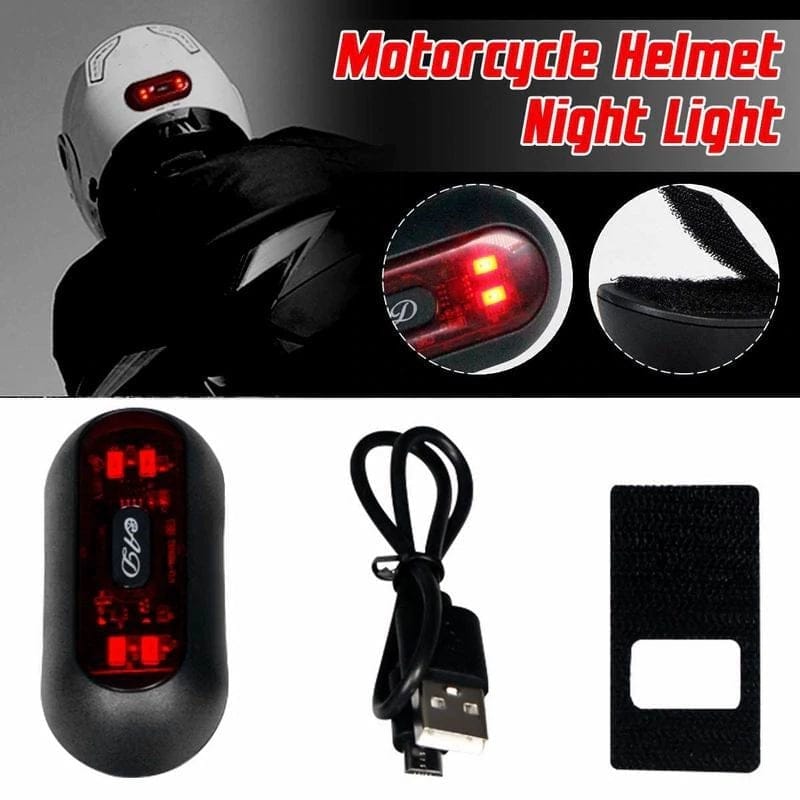 LED helmet light - Rechargeable battery operated - Bike Scooter City