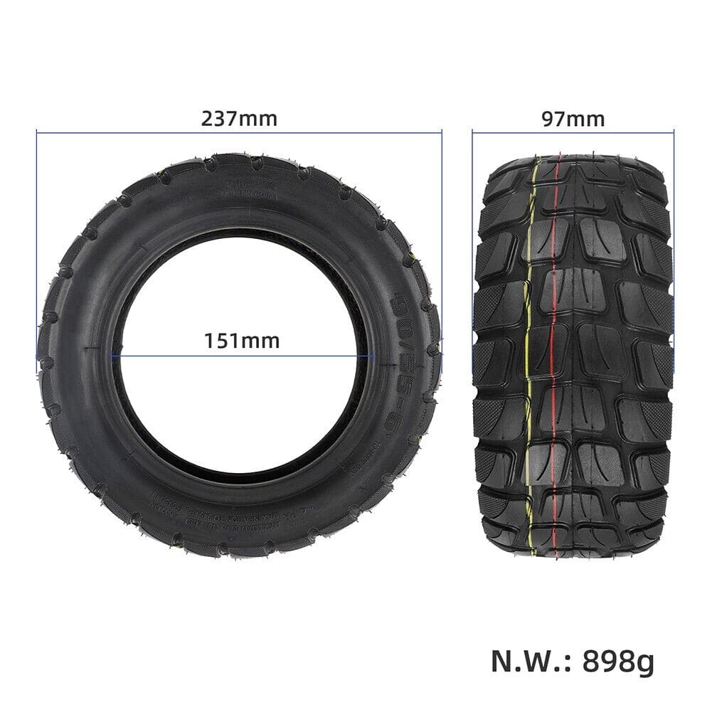 10 INCH PUNCTURE PROOF TYRE TO SUIT DRAGON CYCLONE PRO,GTR V2,LIGHTNING V1 AND MANY OTHER MODELS (90/55-6.5)